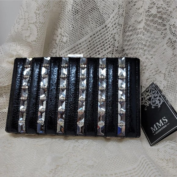 MMS Design Studio Rhinestone Purse Clutch NWT - Picture 6 of 7